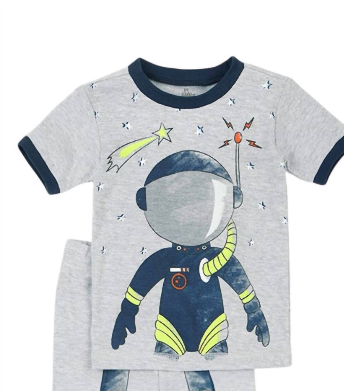 Kids Short Sleeve Space Boy Pajama Set