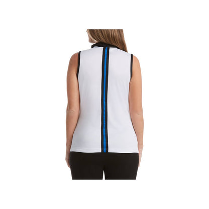 Colorblocked Sleeveless Golf Fitness Polo
