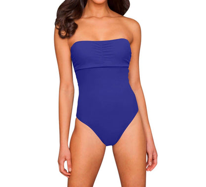 Underwire Bandeau One Piece Swimsuit