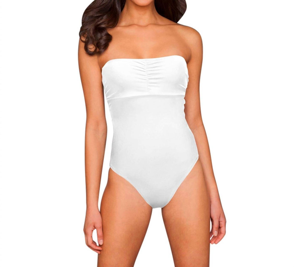 Underwire Bandeau One Piece Swimsuit
