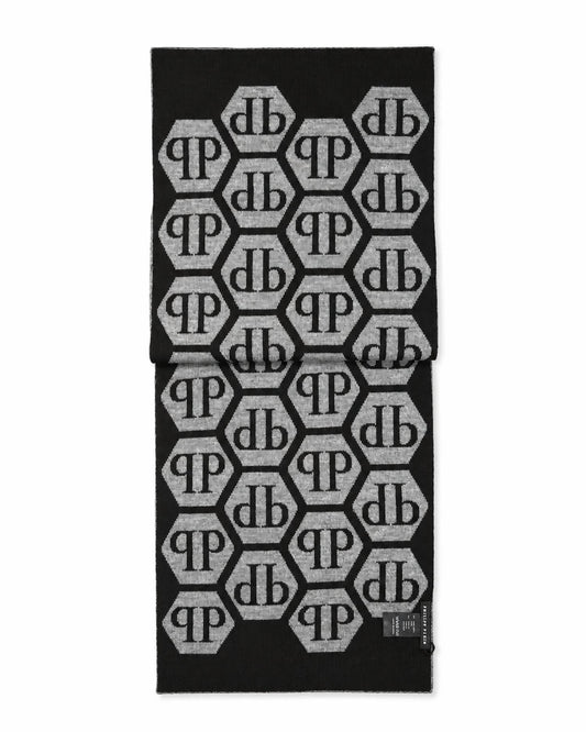 Men's Two-Tone Logo Scarf