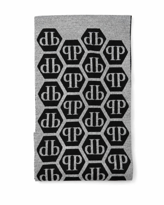 Men's Two-Tone Logo Scarf