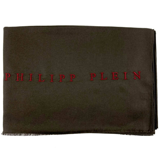 Men's Wool Blend Knit Logo Scarf