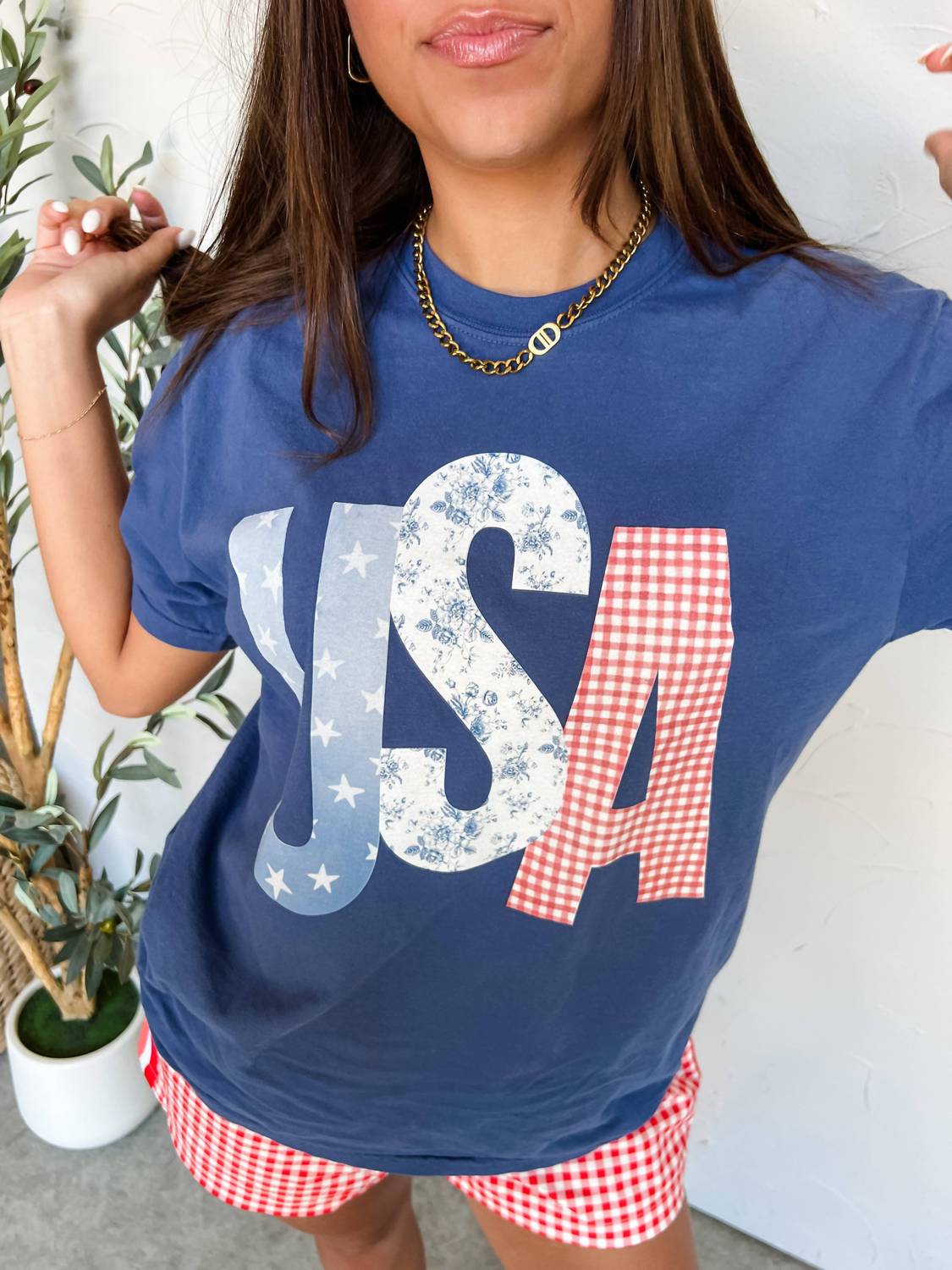 Usa Picnic Tee - Plus