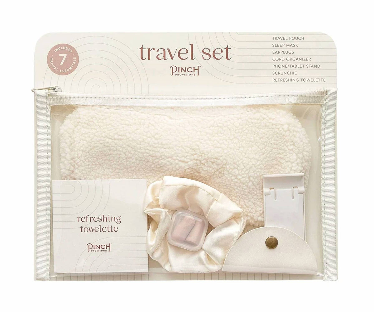 Women's Clear Zipper Pouch Essentials Travel Set