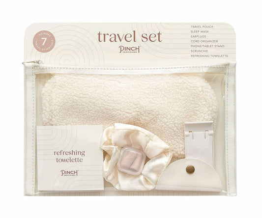 Women's Clear Zipper Pouch Essentials Travel Set