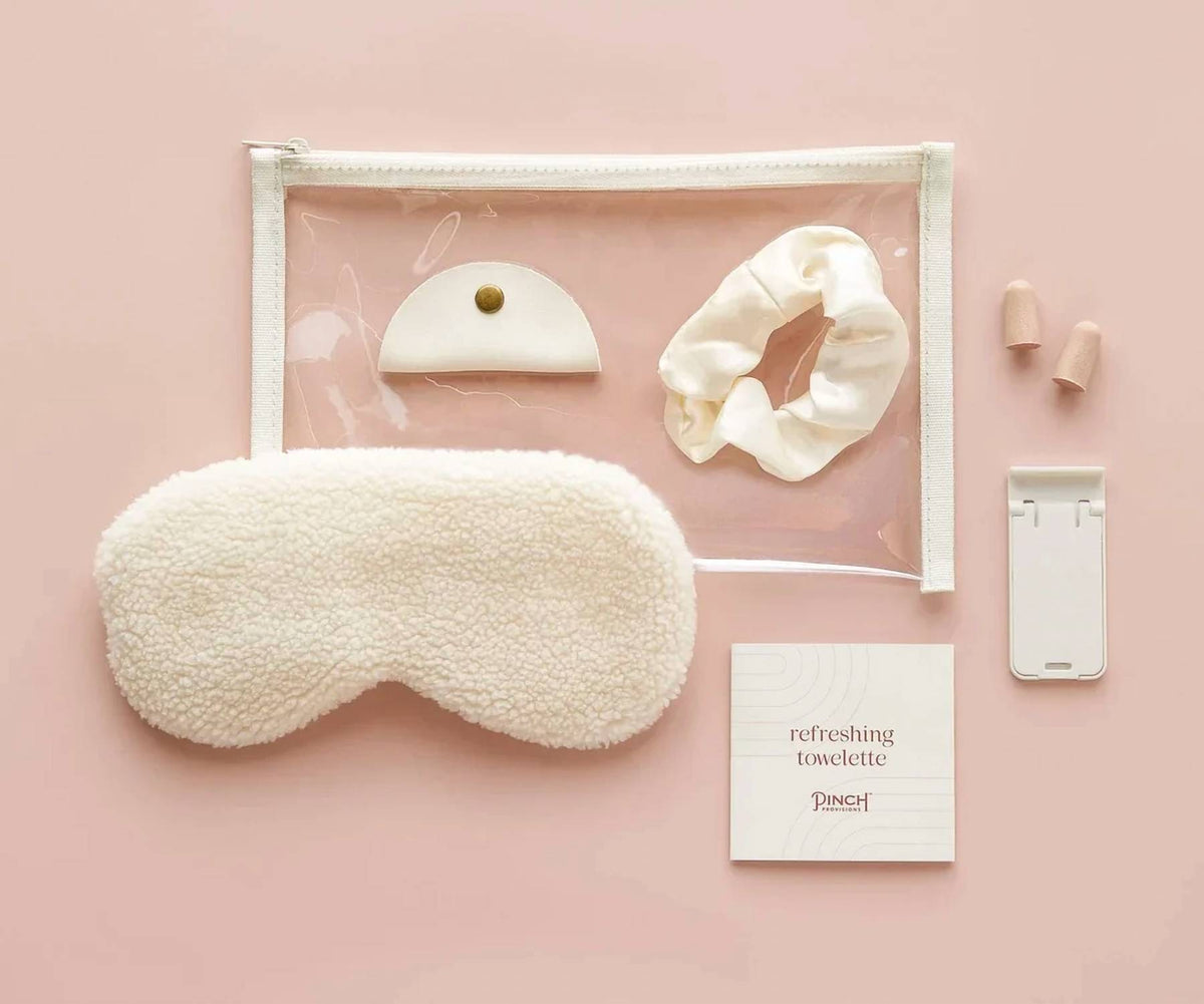 Women's Clear Zipper Pouch Essentials Travel Set