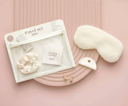 Women's Clear Zipper Pouch Essentials Travel Set
