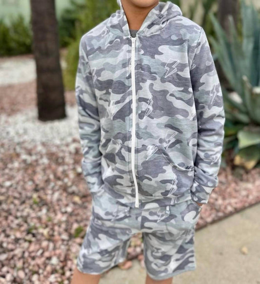 Boys Camo Hoodie