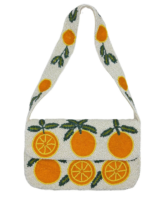 Women's Beaded Shoulder Bag