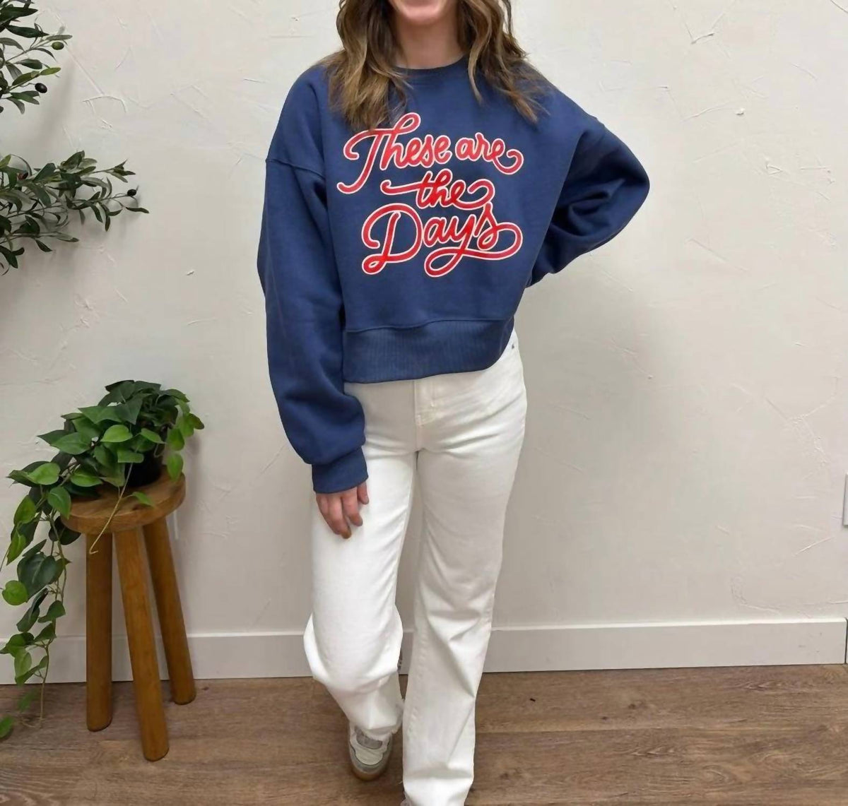 Ballpark Days Cropped Sweatshirt