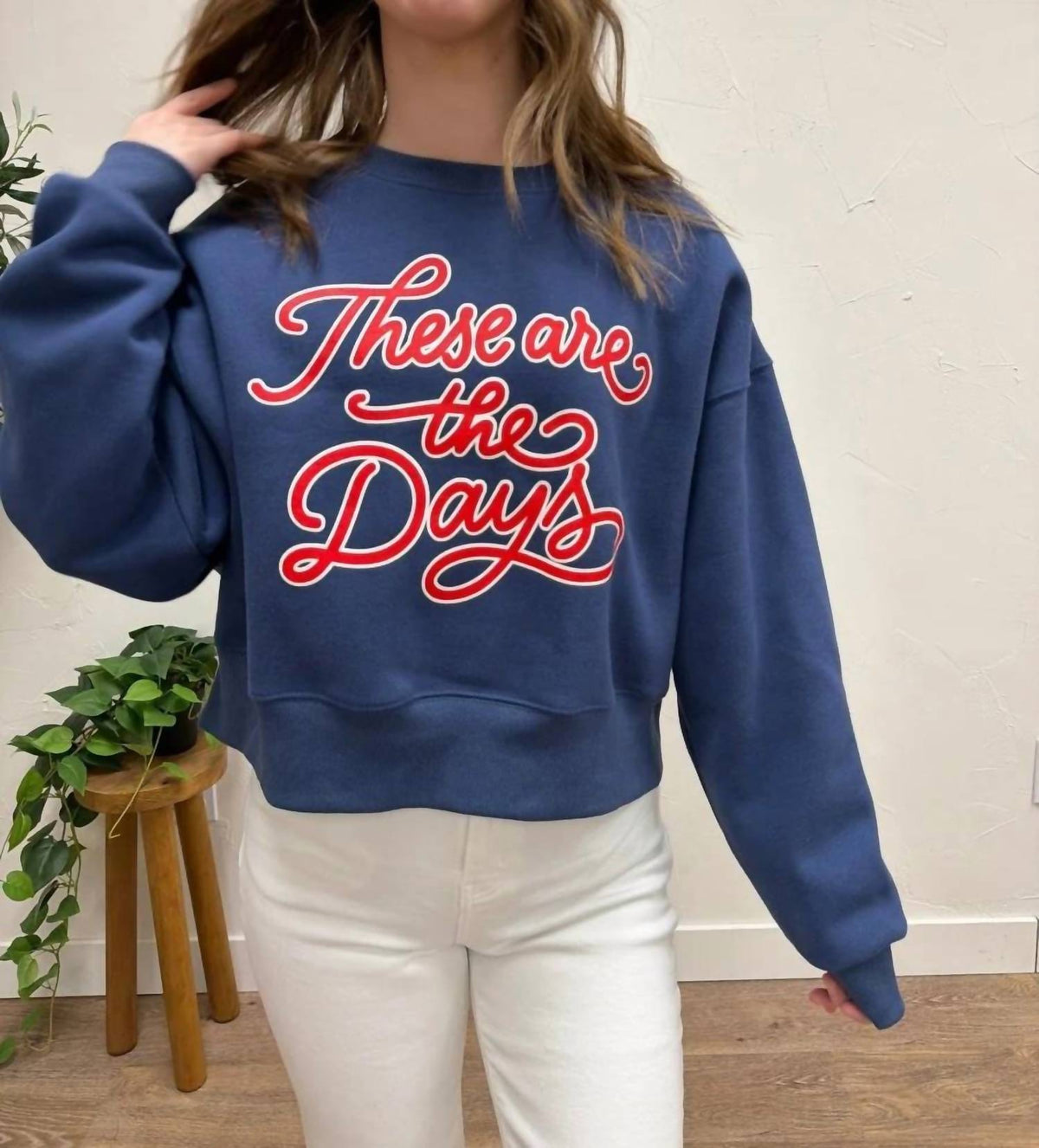 Ballpark Days Cropped Sweatshirt
