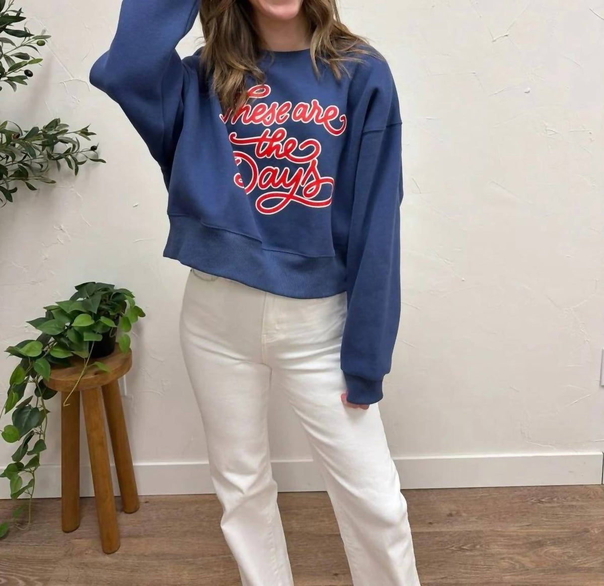 Ballpark Days Cropped Sweatshirt