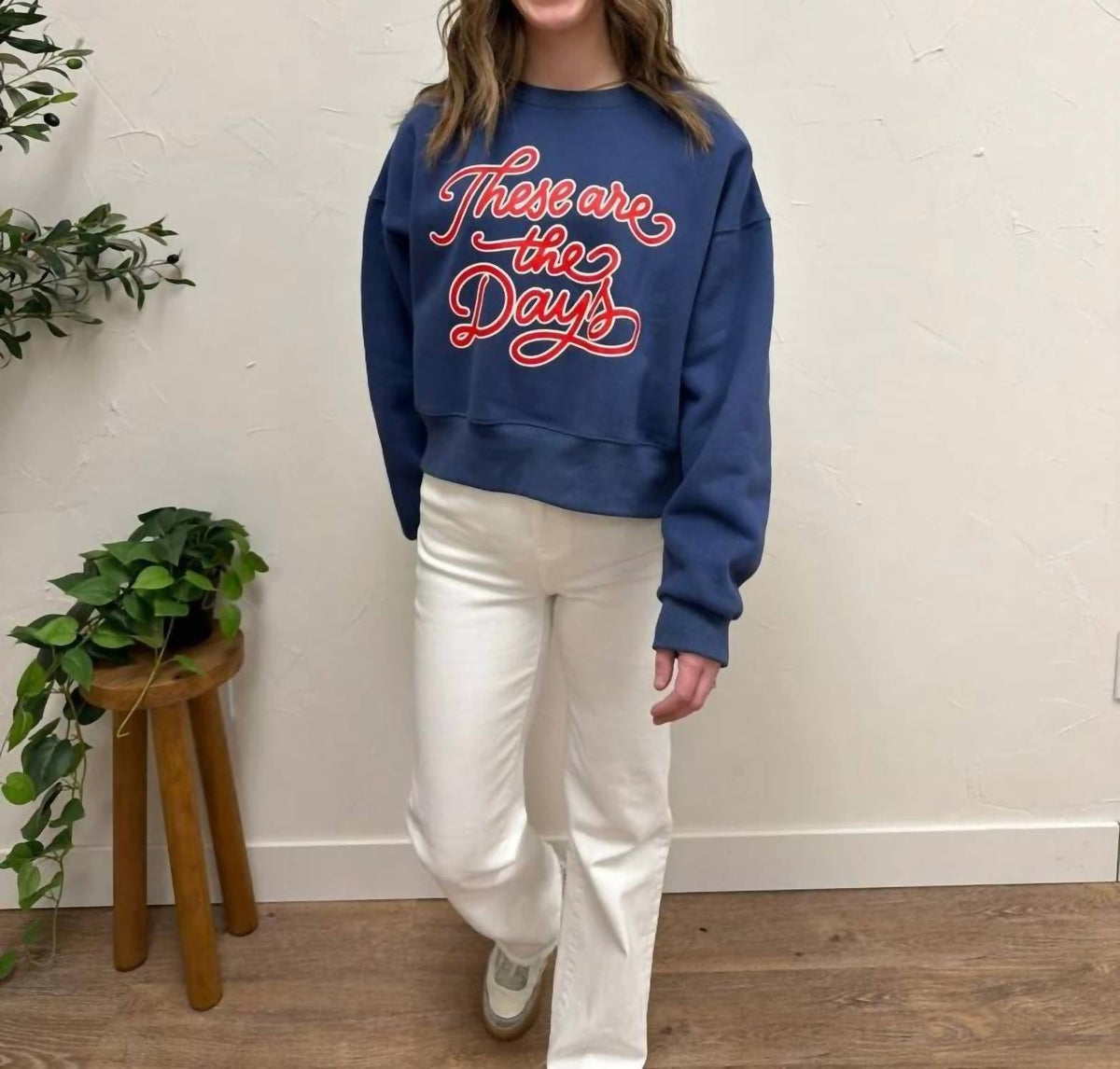Ballpark Days Cropped Sweatshirt