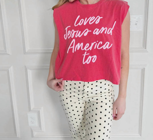 Loves Jesus And America Tank