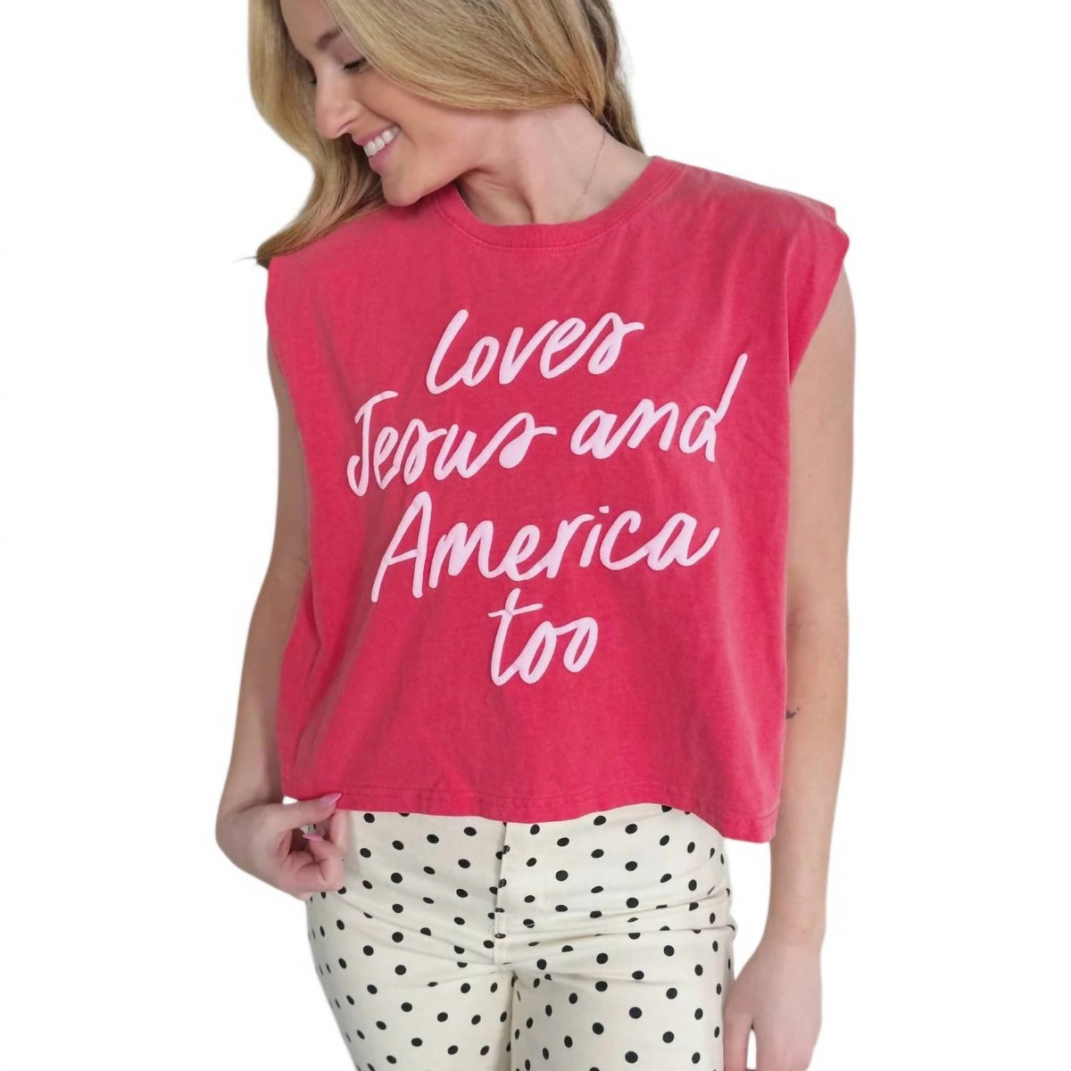 Loves Jesus And America Tank