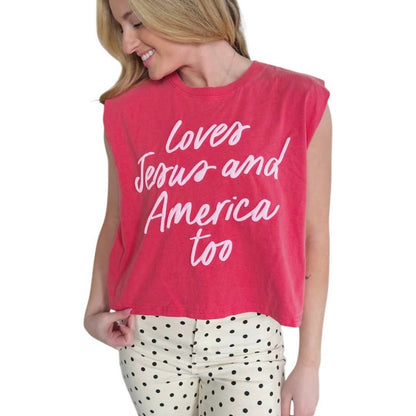 Loves Jesus And America Tank