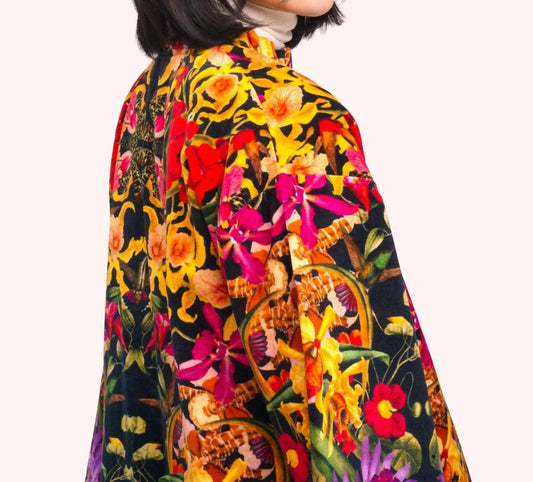 Ethereal Floral Velvet Jacket