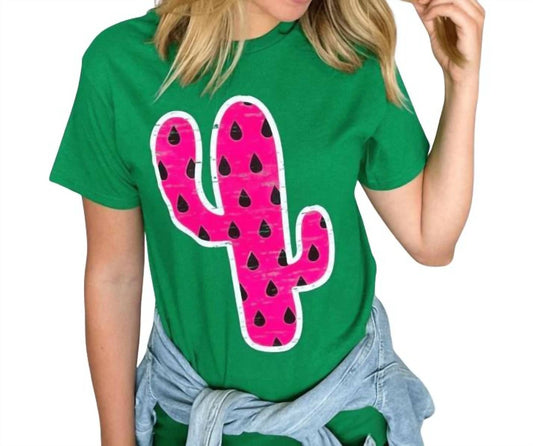 Watermelon Cactus Tee