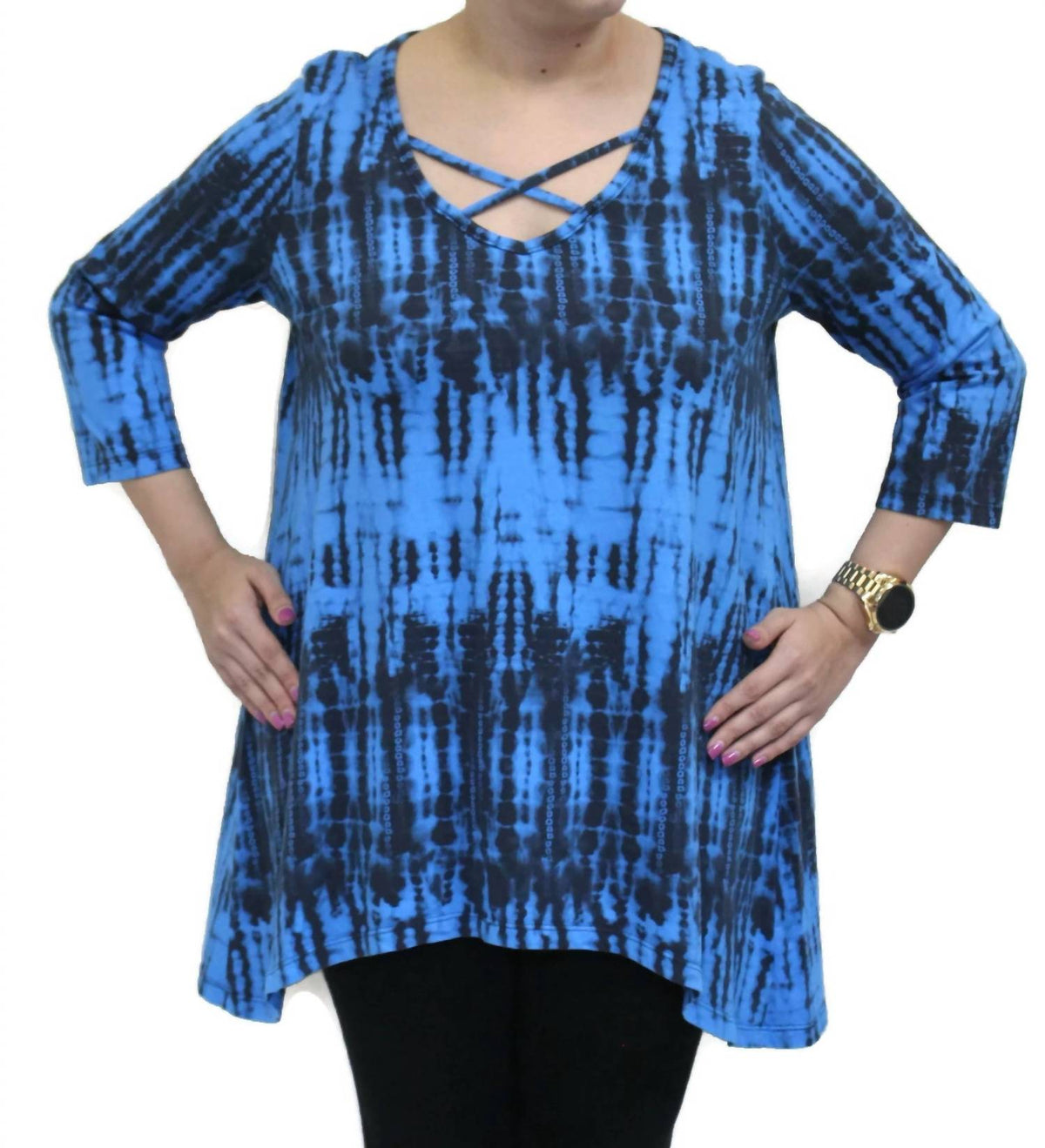 High Tides Criss Cross Cotton Top