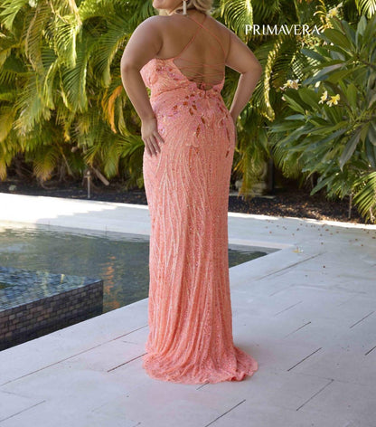 Corset Back Prom Dress