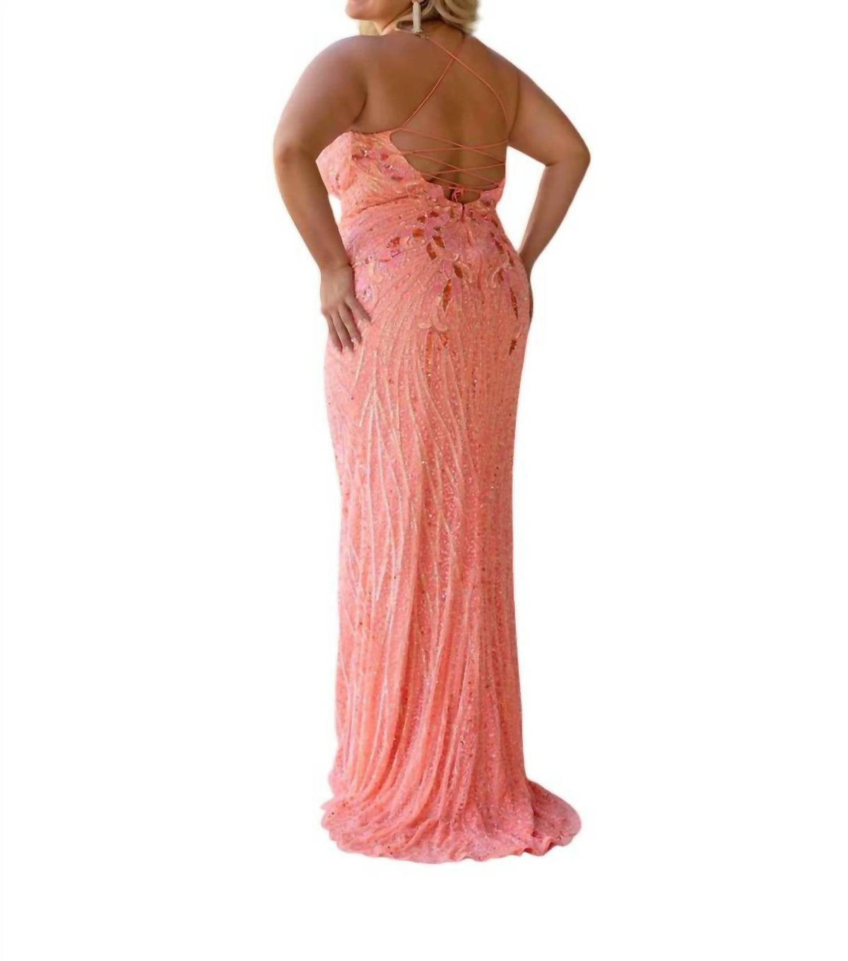 Corset Back Prom Dress