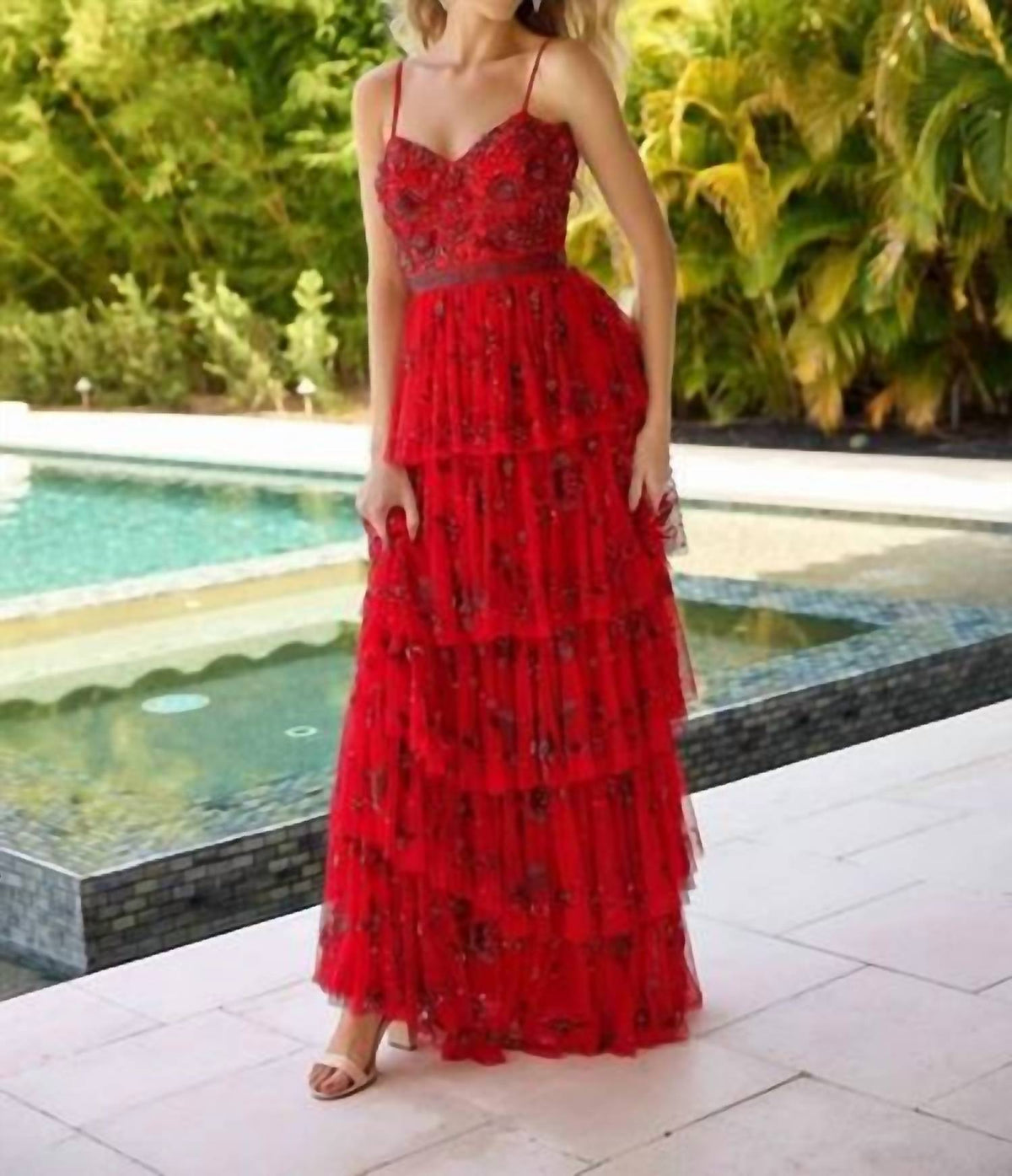 Formal A Line Layered Prom Dress