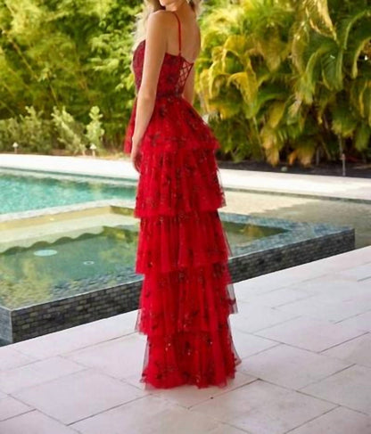 Formal A Line Layered Prom Dress