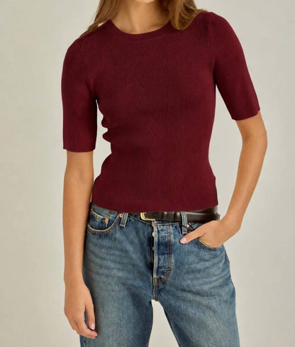 Short Sleeve Sweater Top