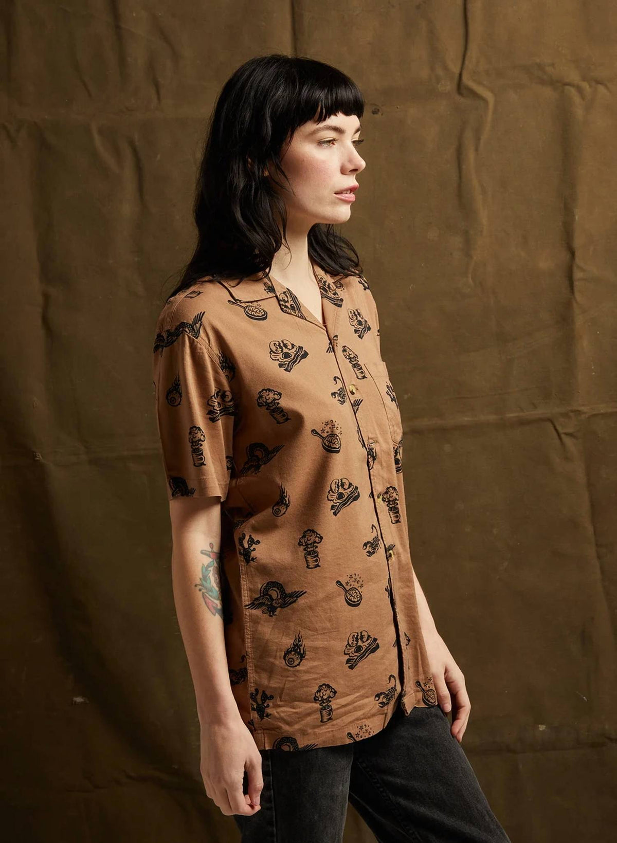 Brain Fried Button-up Shirt