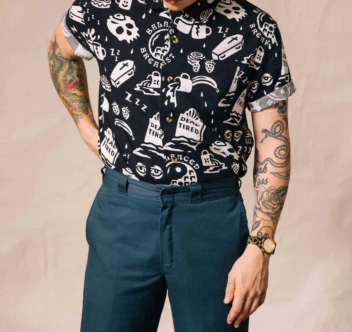 Dead Tired Button-up Shirt