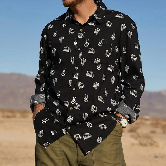 Unisex - No Problemo Long Sleeve Button Up Shirt