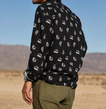 Unisex - No Problemo Long Sleeve Button Up Shirt