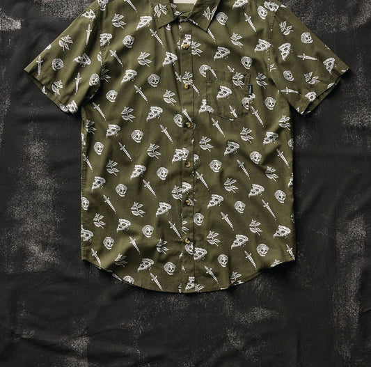 Unisex - Pizza Slayer Button-up Shirt