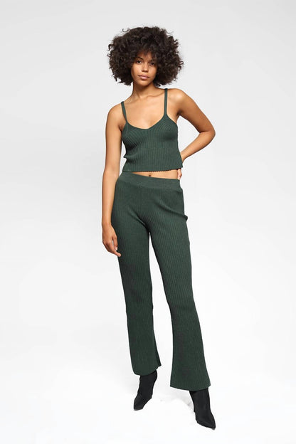 Blended Knit Corset Tank