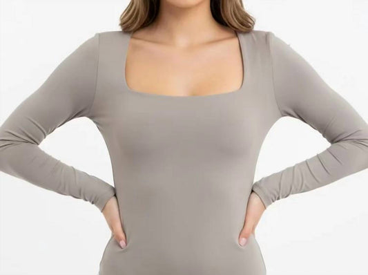 Long Sleeve Square Neck Bodysuit