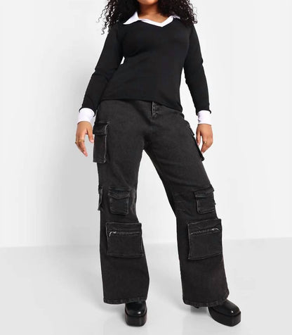Trudy Contrast Collared Top