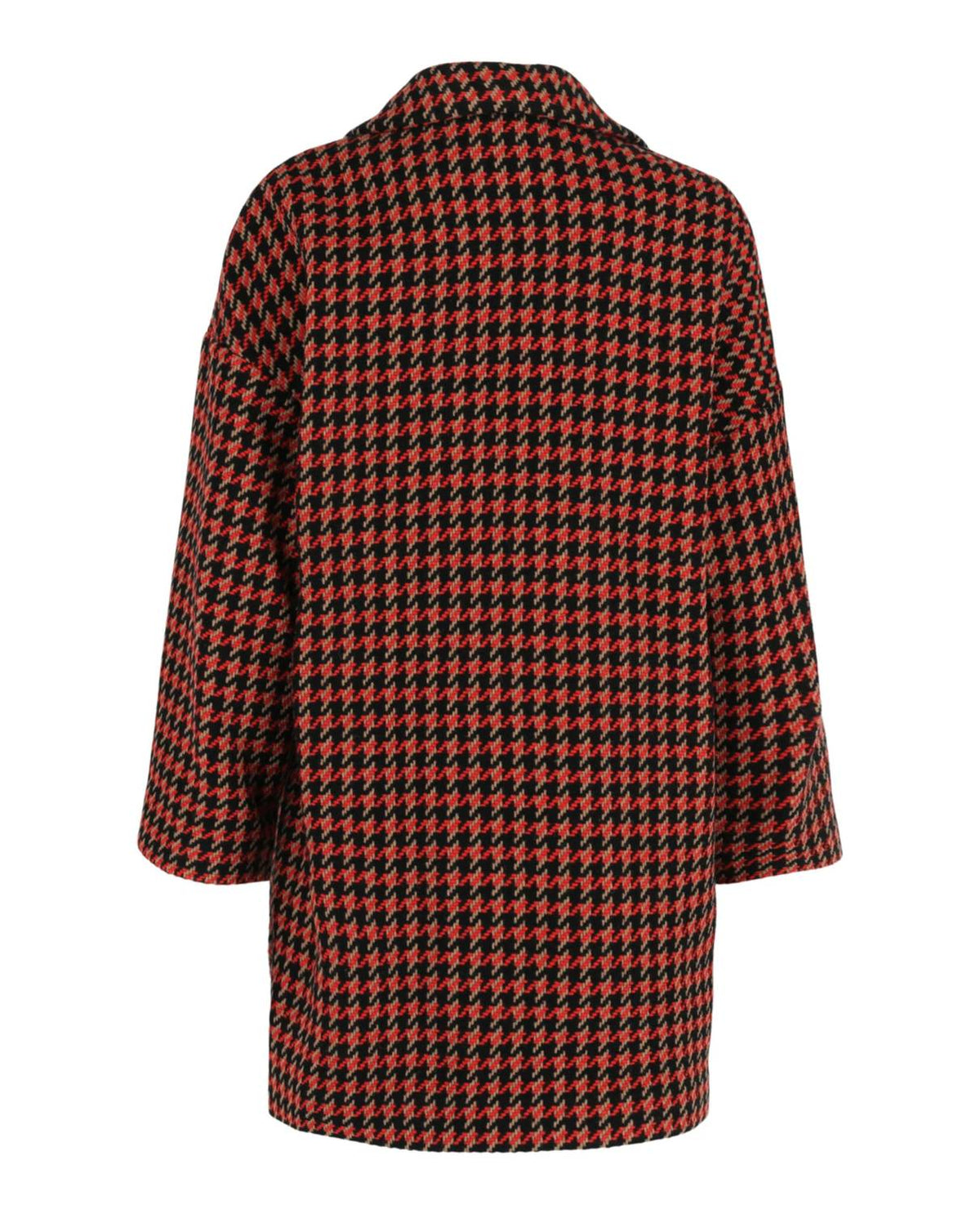 Women's Double-breasted Houndstooth Coat