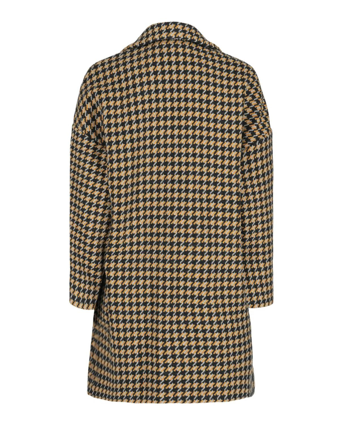 Women's Double-breasted Houndstooth Coat