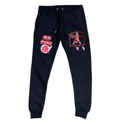 MEN'S 4S RED THUNDER ON FIRE JOGGER
