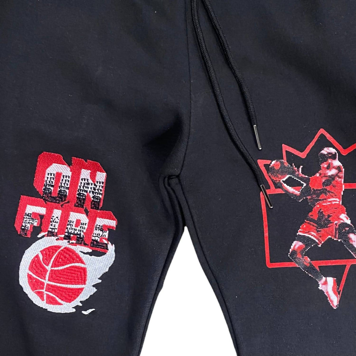 MEN'S 4S RED THUNDER ON FIRE JOGGER