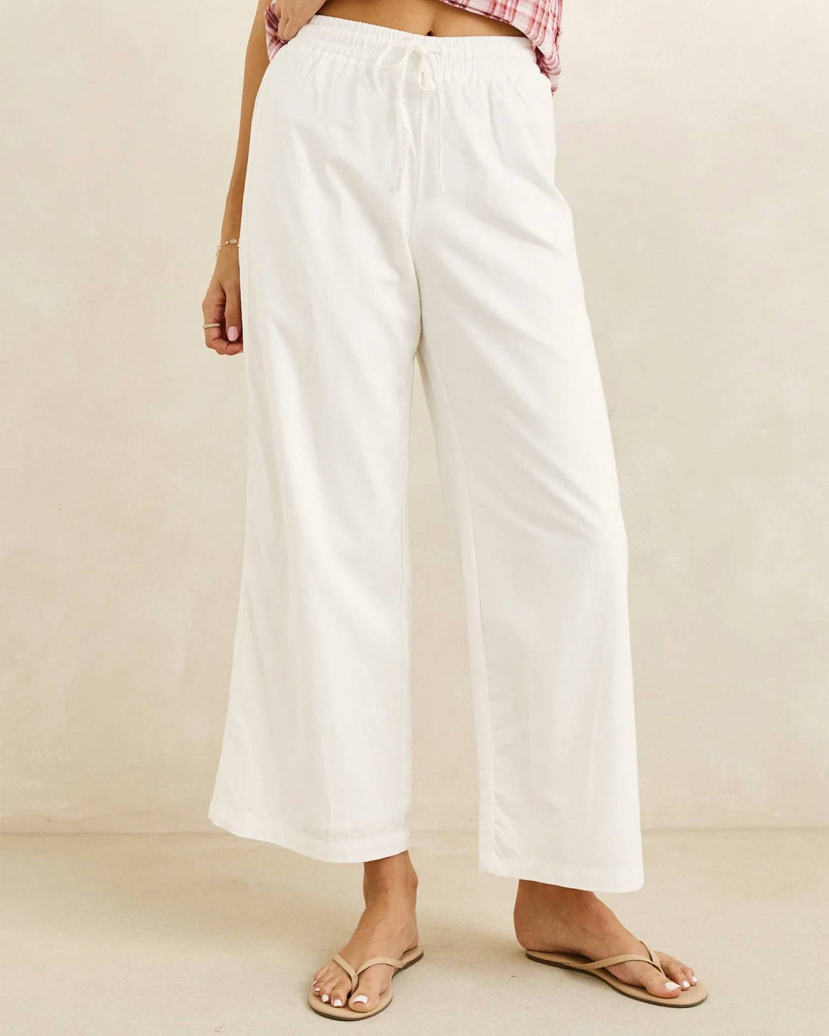 Annabelle Lace Trim Beach Pant