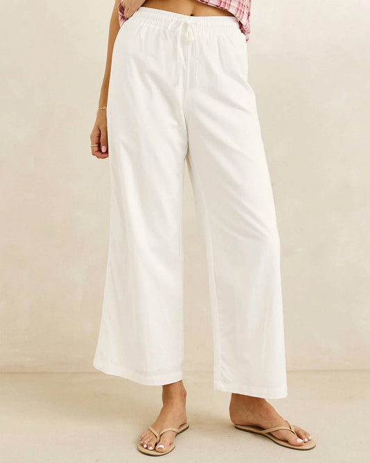 Annabelle Lace Trim Beach Pant