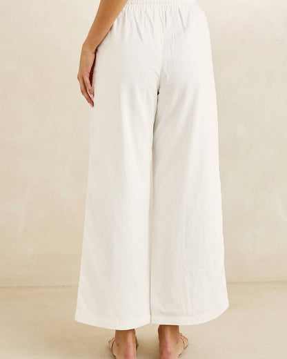 Annabelle Lace Trim Beach Pant