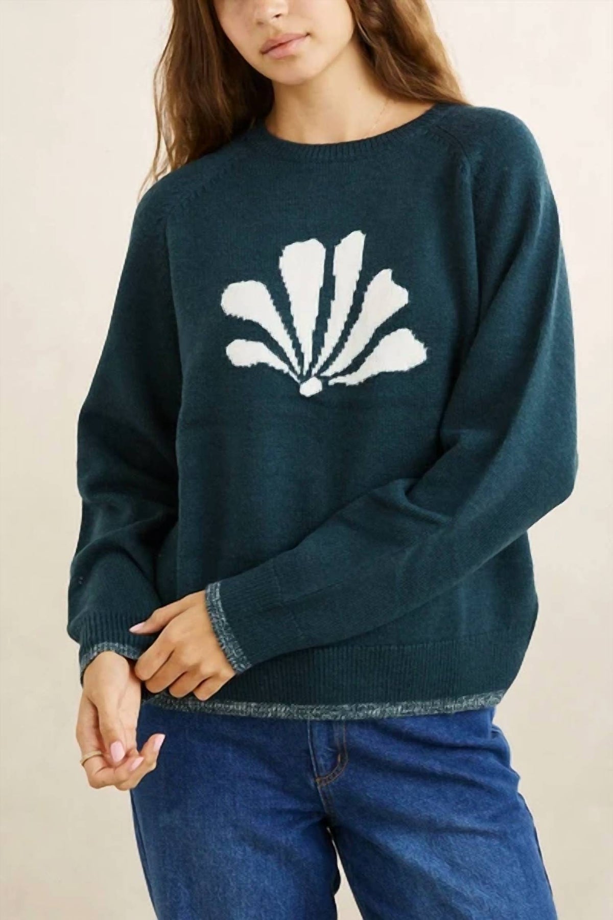 Bayside Crew Neck Knit Sweater
