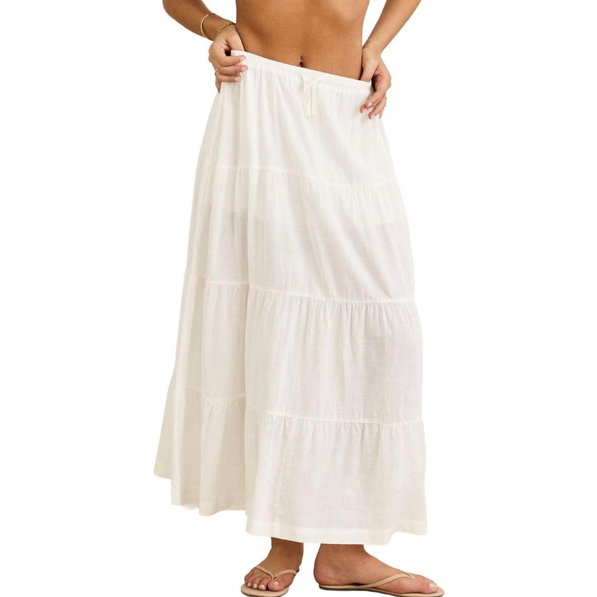 Classic Tiered Maxi Skirt