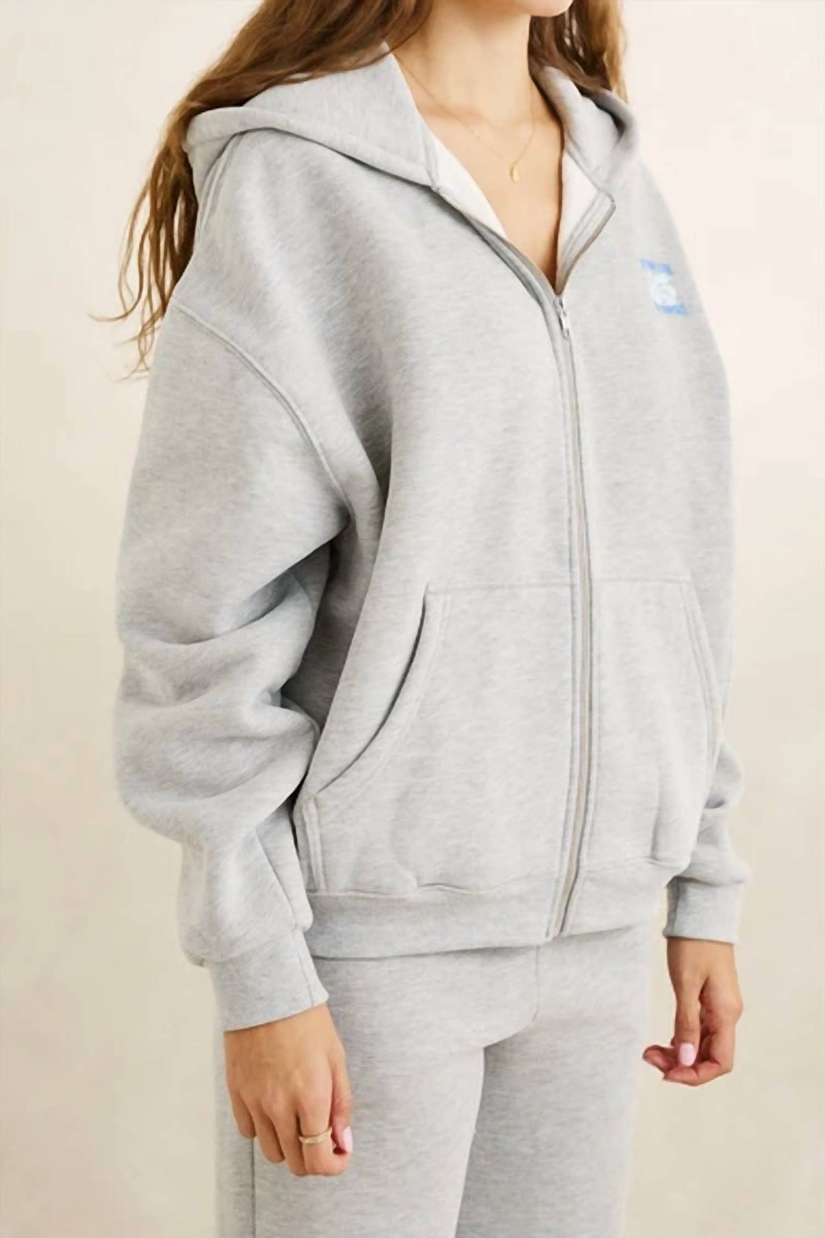 Oceanside Zip Through Fleece Hoodie