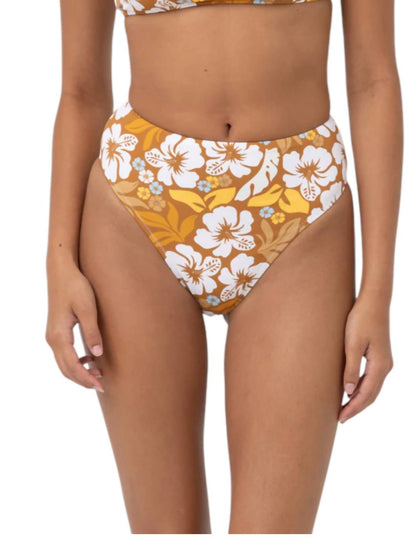 Pacific Floral High Waisted Bikini Bottom