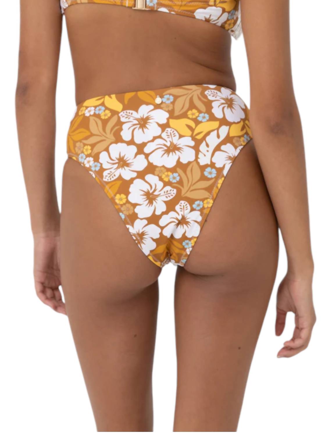 Pacific Floral High Waisted Bikini Bottom