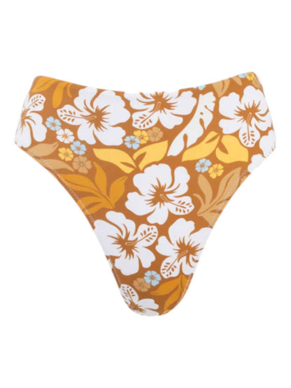 Pacific Floral High Waisted Bikini Bottom